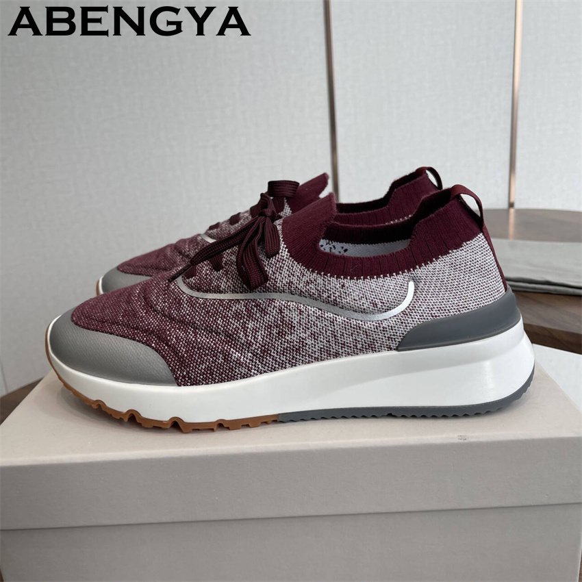 Loafer Slip On Men - Men New Multicolour Knitted loafers Shoes