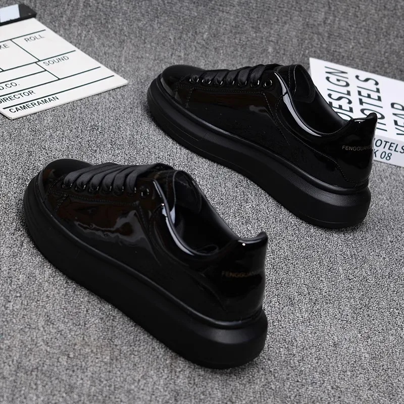 2025 Lacquered White Casual Sh - Men Shoes Sneakers review and price