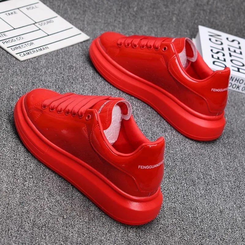 2025 Lacquered White Casual Sh - Men Shoes Sneakers review and price