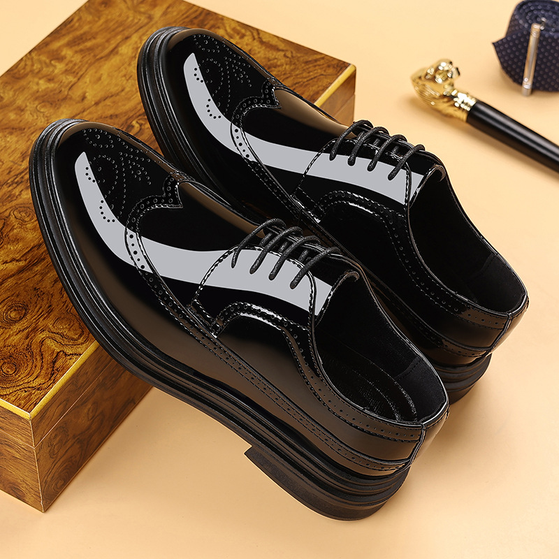 Men's Patent Leather Brogue Dr - Men Shoes For Wedding review and price