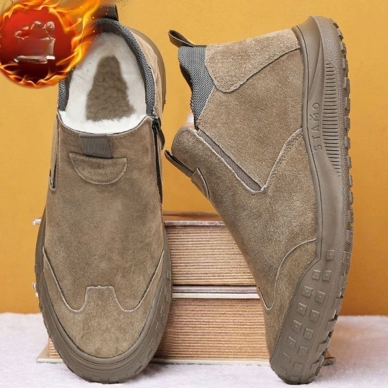 Winter Men's Shoes Plush Warm  - Men'S Shoes Loafers Casual review and price