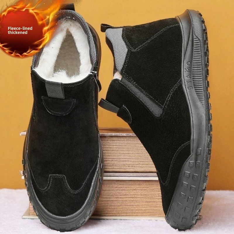 Winter Men's Shoes Plush Warm  - Men'S Shoes Loafers Casual review and price