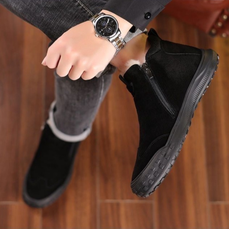 Winter Men's Shoes Plush Warm  - Men'S Shoes Loafers Casual review and price