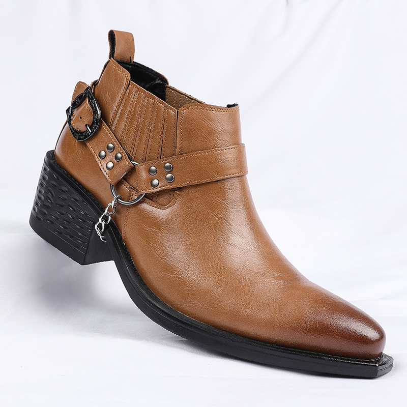 New Brown /Black Cow Leather B - Men Shoes For Wedding review and price