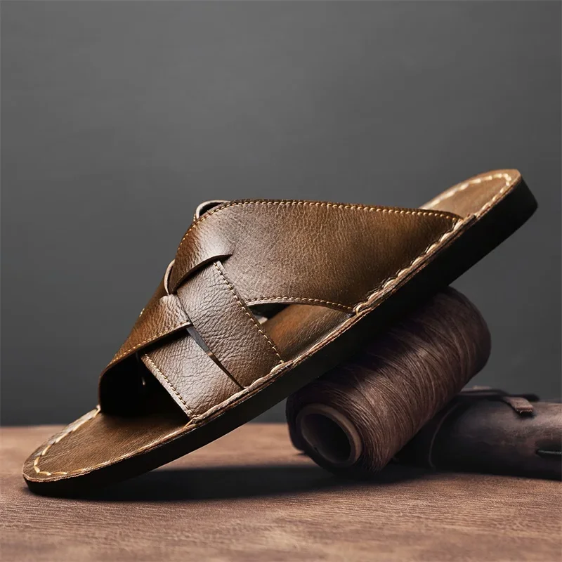Genuine Leather Men Casual San - Men'S Shoes Business Casual review and price