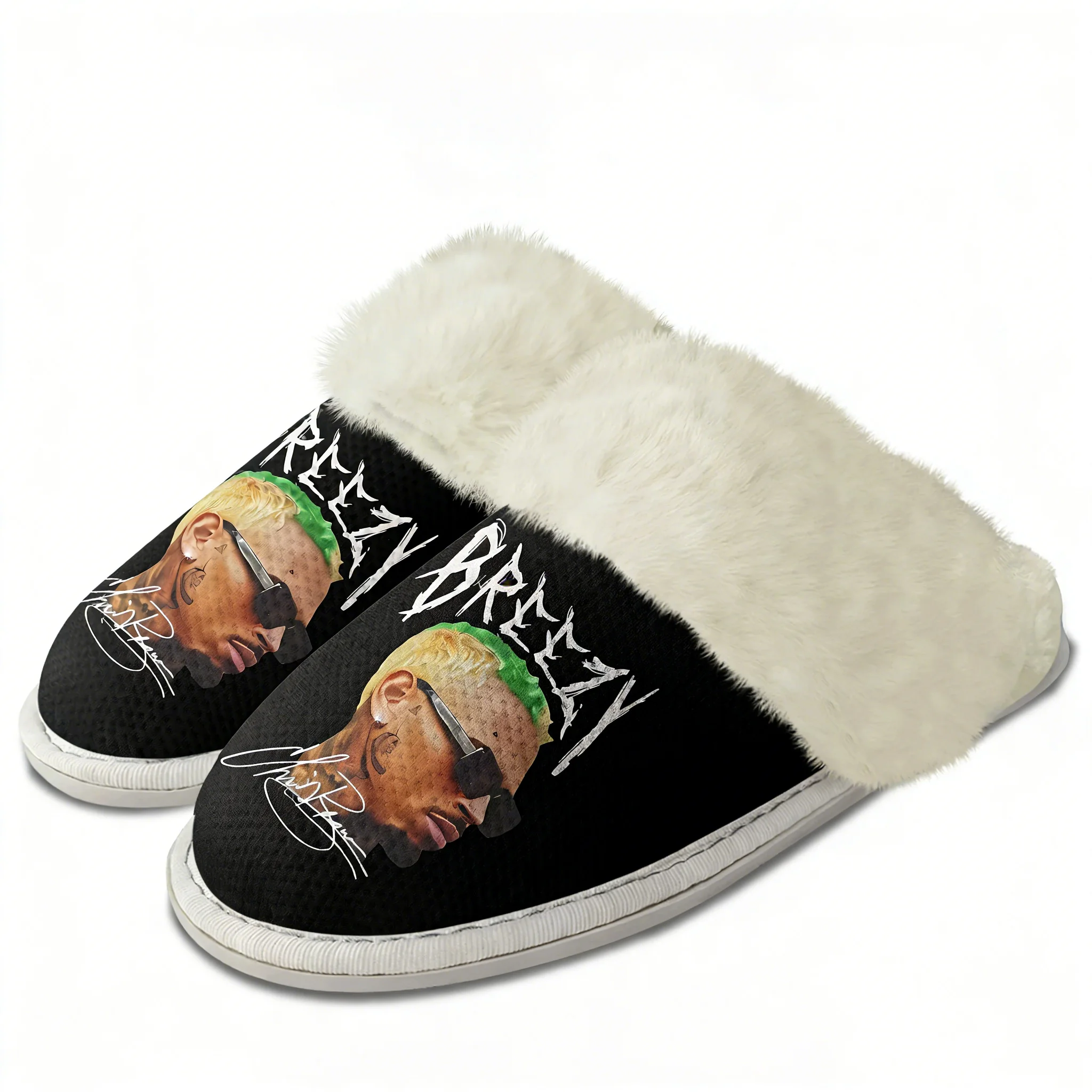 Chris Brown Plush Slippers Kee - Men Shoes Winter review and price