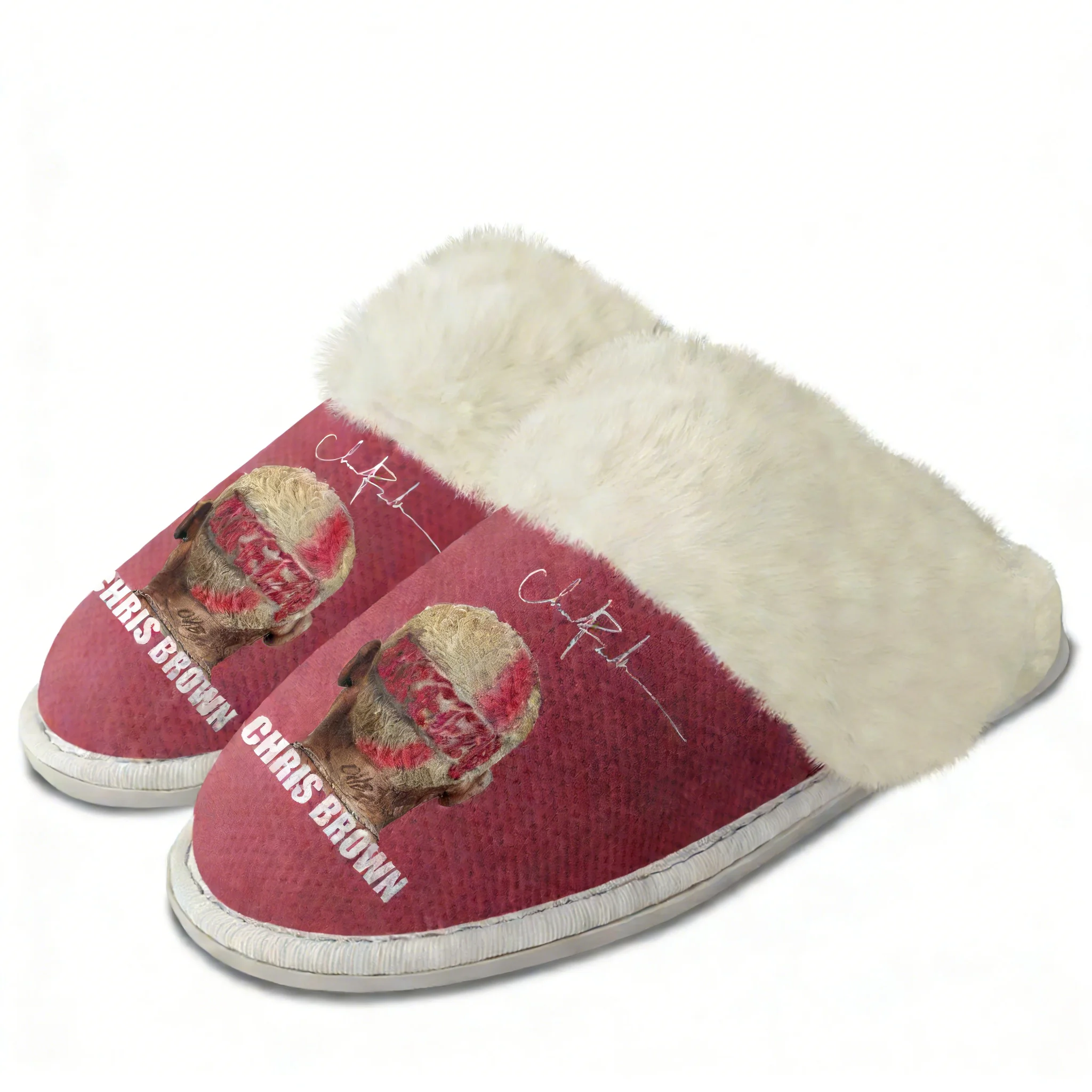 Chris Brown Plush Slippers Kee - Men Shoes Winter review and price