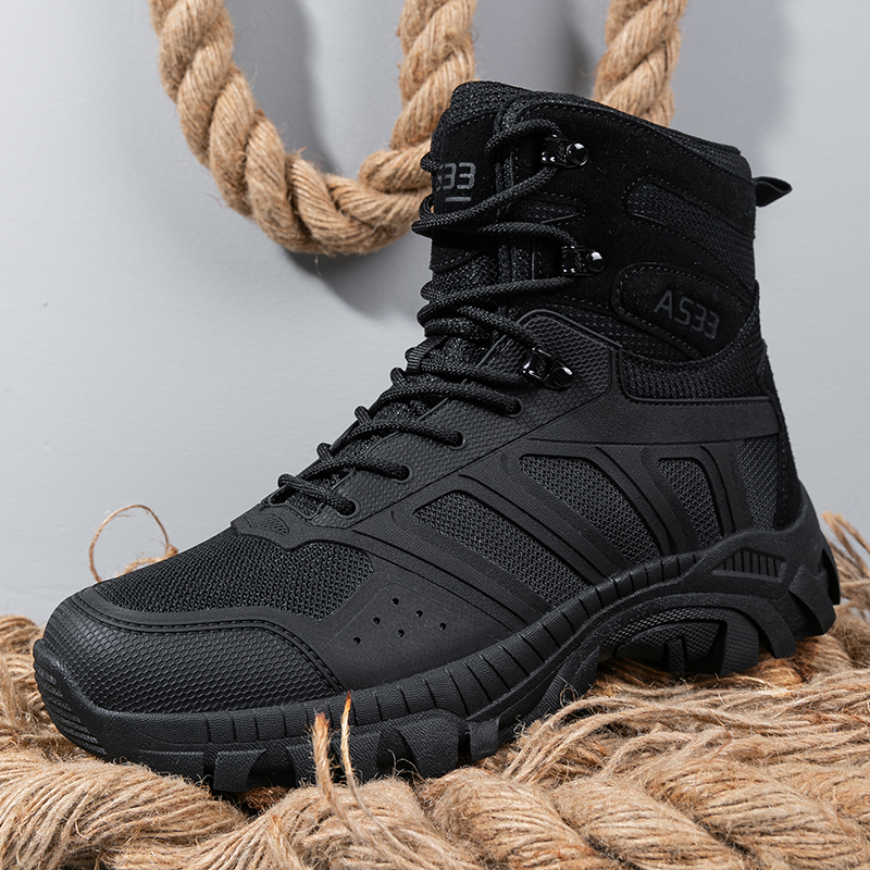 Men Tactical Boots Lace Up Des - Hiking Boot Waterproof review and price