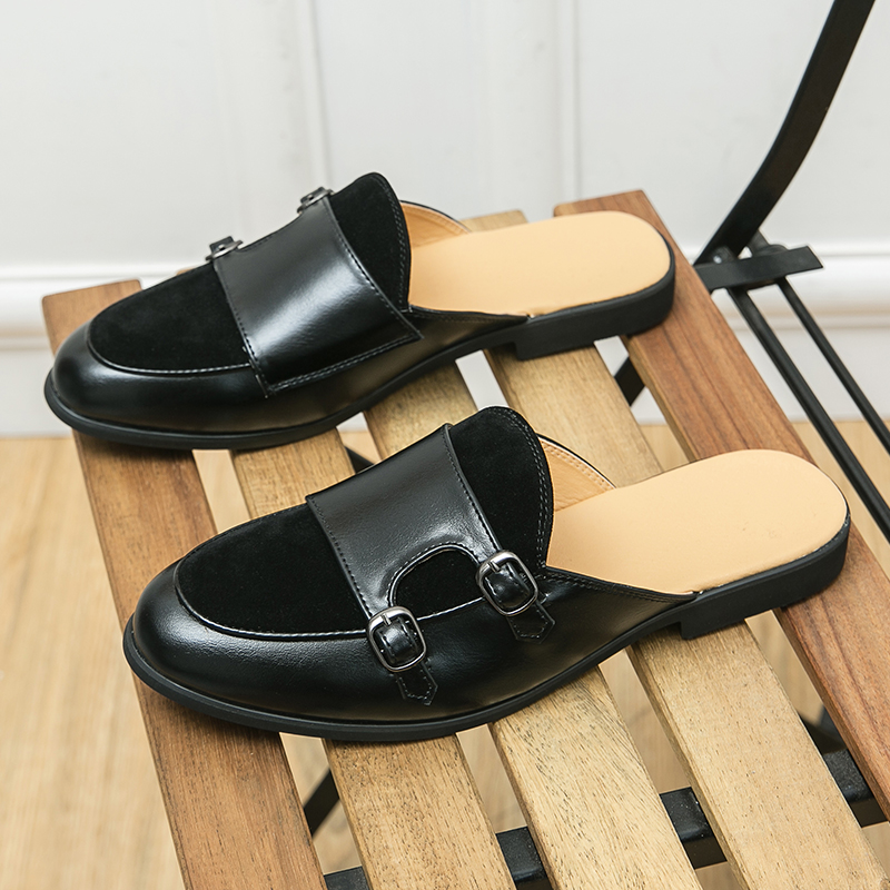 Men Fashionable Half-heeled Le - Men'S Shoes Business Casual review and price