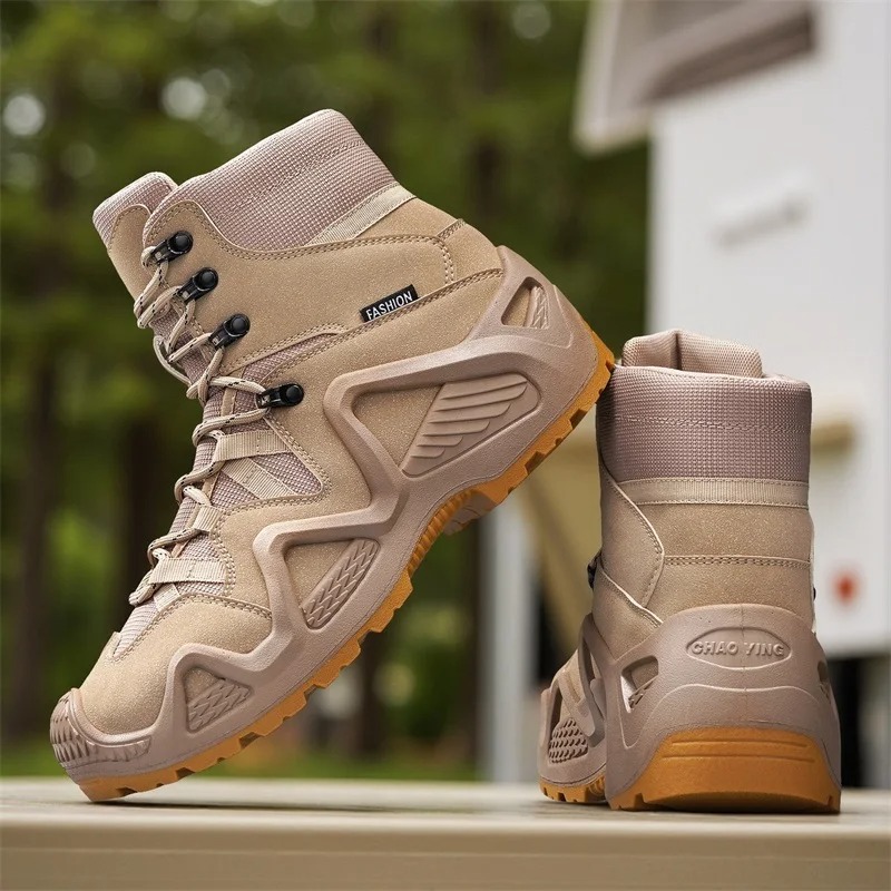 Men Tactical Boots Lace Up Bra - Hiking Boot Waterproof review and price