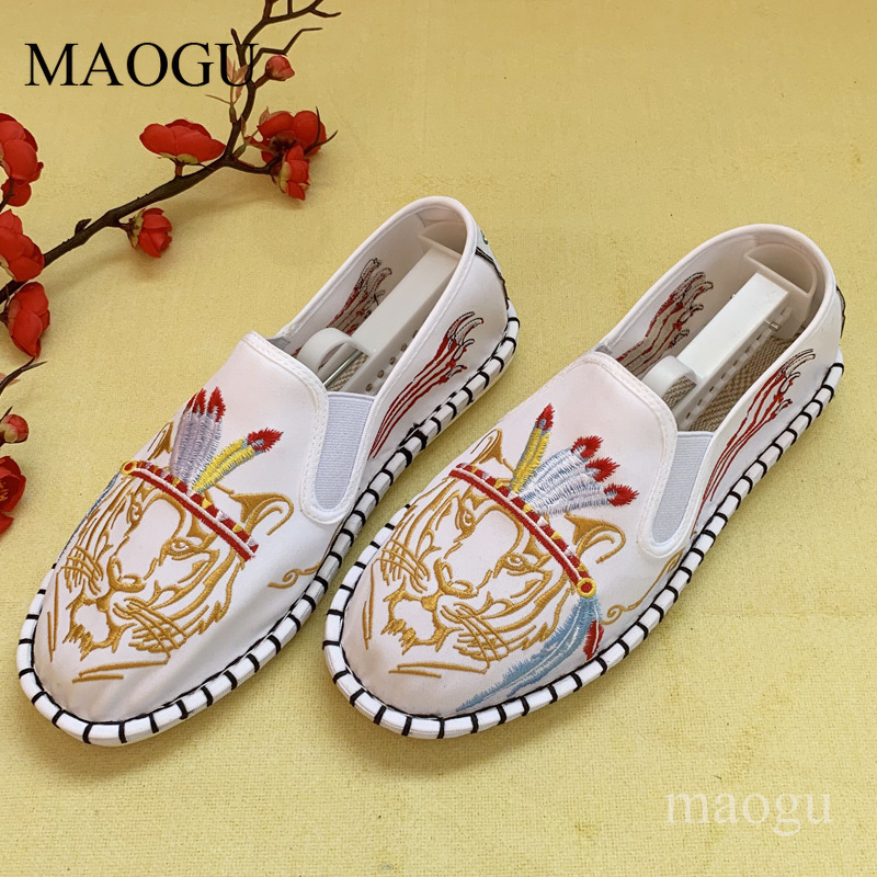 Unisex Chinese Style Embroider - Men'S Shoes Loafers Casual review and price