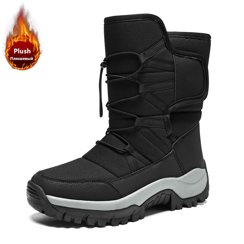 Men's Warm Plush Couple Snow B - Hiking Boot Waterproof review and price