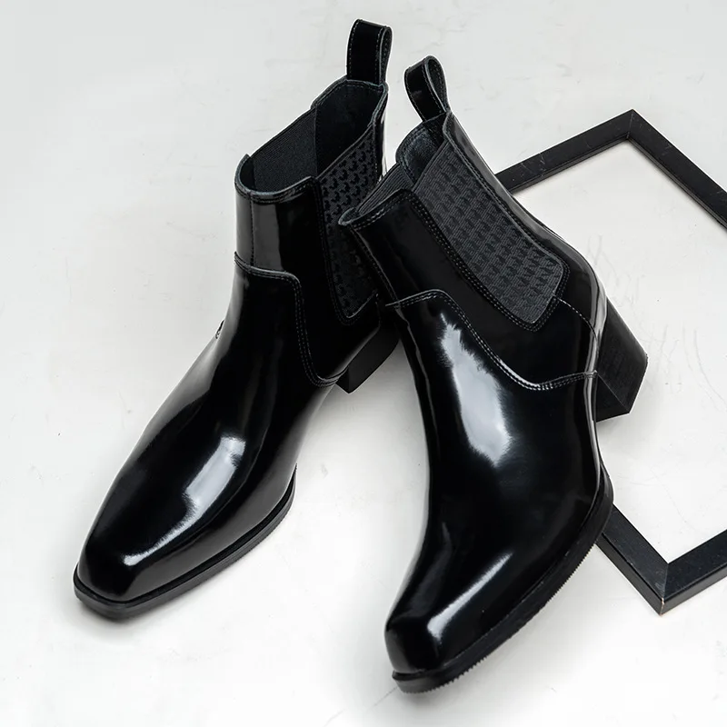 Luxury Patent Leather Mens Ank - Men Shoes For Wedding review and price